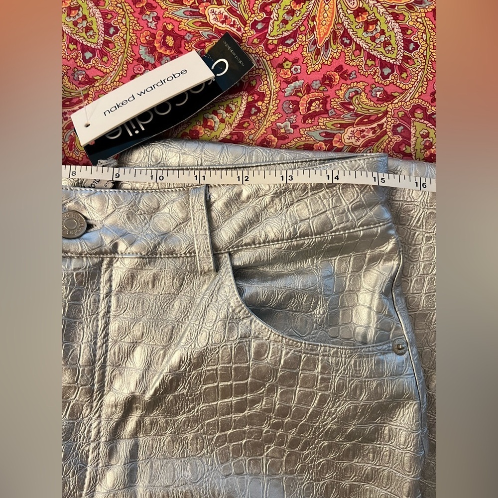 Naked Wardrobe Silver Crocodile
Faux Leather Bootcut Pants - Picture 5 of 7
